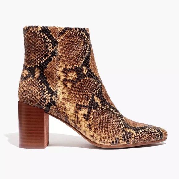 Madewell Fiona Boot in Snake Embossed Leather - Picture 2 of 10